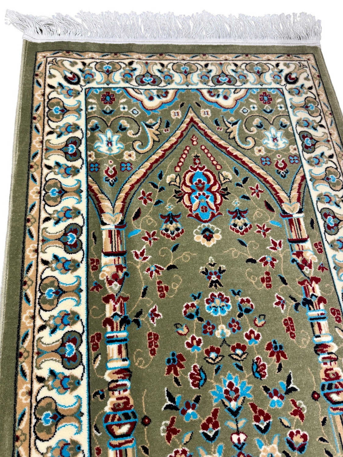 Tapis de prière turc authentique au design ravissant – Tapis de prière islamique doux pour la prière quotidienne