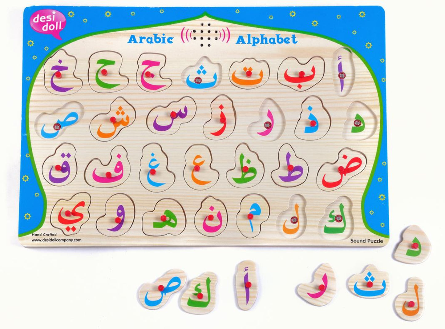 Arabic Alphabet Puzzle with Sound – Interactive Islamic Learning Toy for Kids