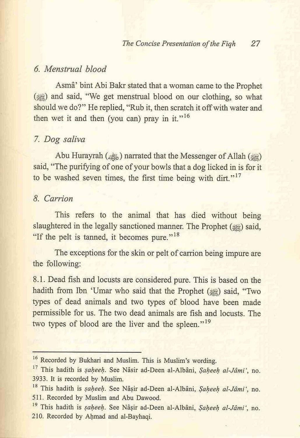 Présentation concise du Fiqh