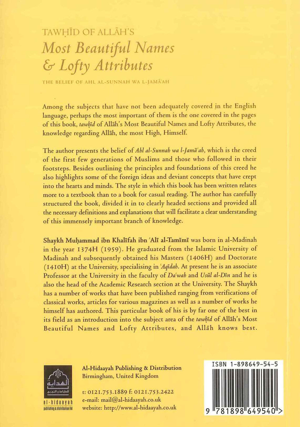 Tawhid : Comprendre les plus beaux noms et les attributs sublimes d’Allah