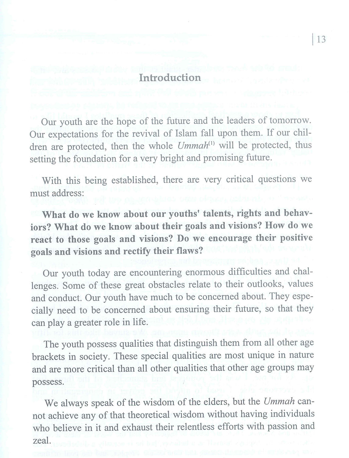 Our Youth The Key to Success by Dr. Muhammad Saeed Hawwa