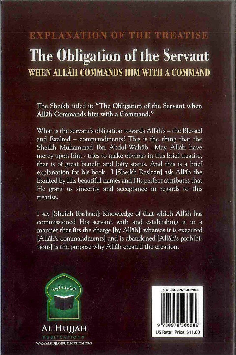 The Obligation of the Servant_ Islamic Duty and Worship in Faith