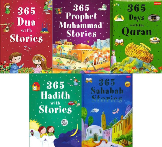 365 Days Story Books for Kids – Hard Cover Bundle | Daily Islamic Stories for Children 1