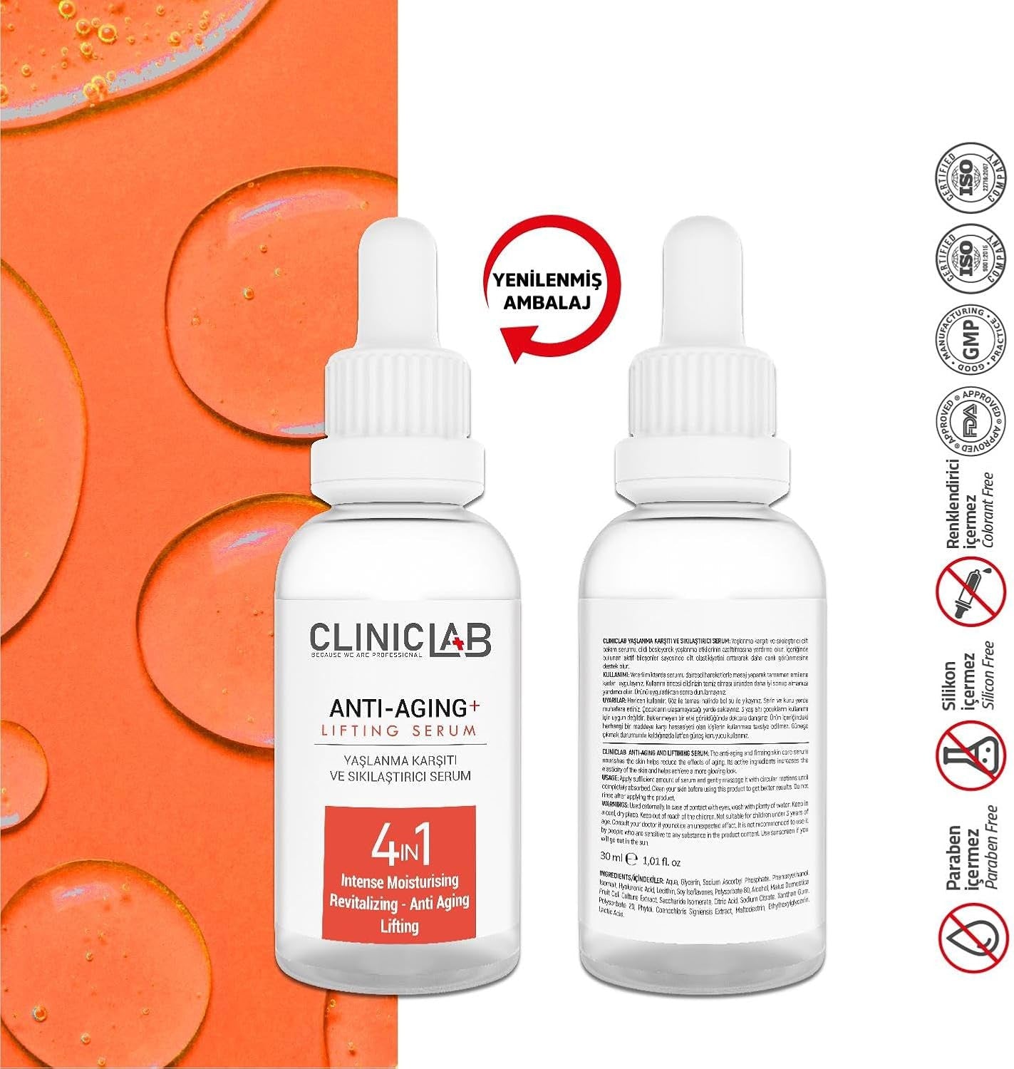 ClinicLab Anti-Aging & Lifting Serum 30ml – Firming & Youthful Skin Solution