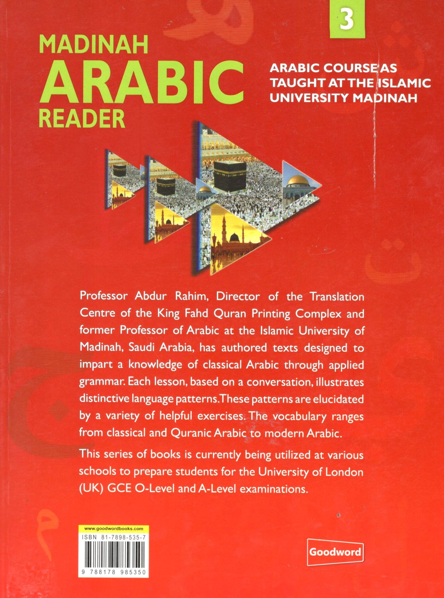 Madinah Arabic Reader Book 3 by Dr. V. Abdur Rahim – Arabic Grammar & Vocabulary