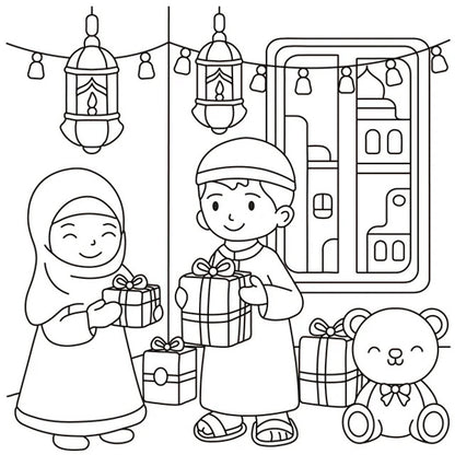 Comfort in Every Colour – Islamic Calming Colouring Book for Kids