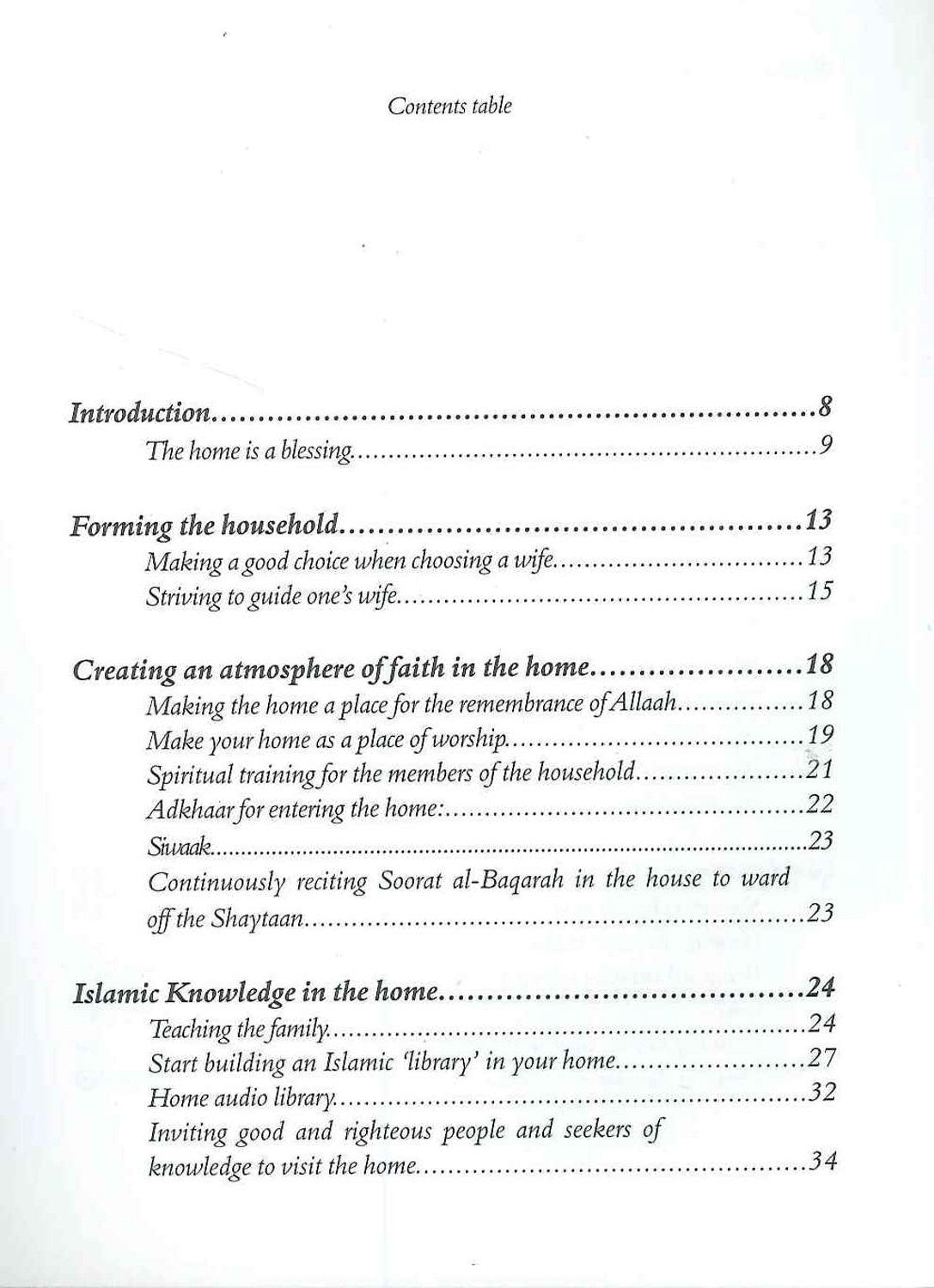 Conseils pour établir un foyer islamique | Daar Us Sunnah