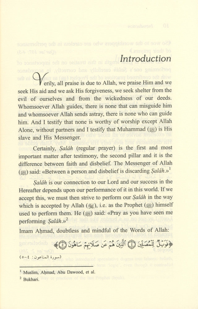 Ahmad Ibn Hanbals Treatise on Prayer (Salah)

