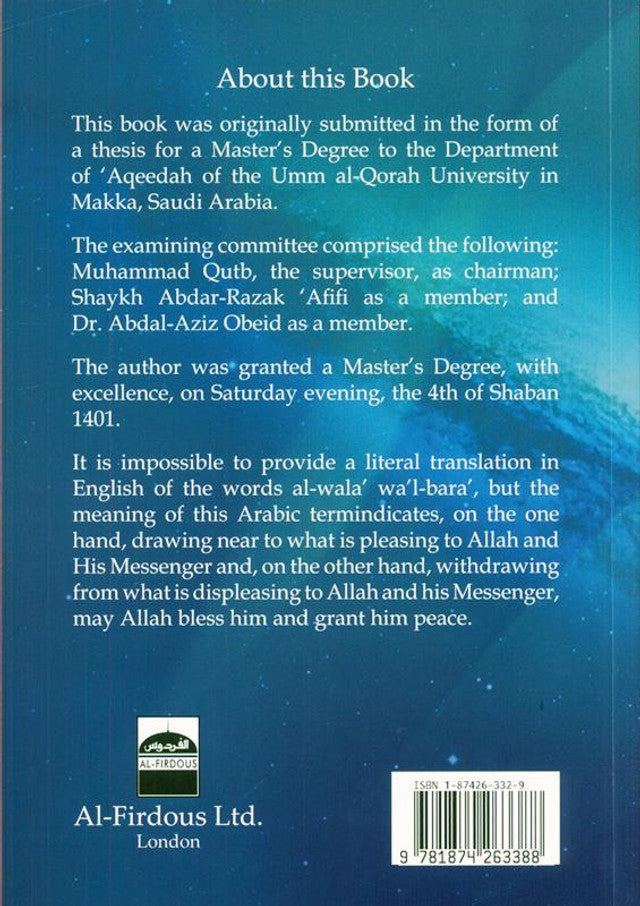 Al-Wala' Wa'I-Bara' Partie 3| Muhammad Saïd Al-Qahtani