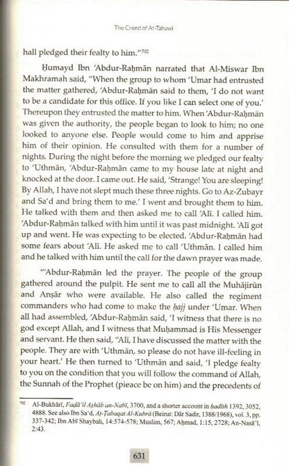 Commentaire sur le Credo de l'Imam At-Tahawi | Ibn Abi Al-'Izz Al-Dimashqi Al-Hanafi