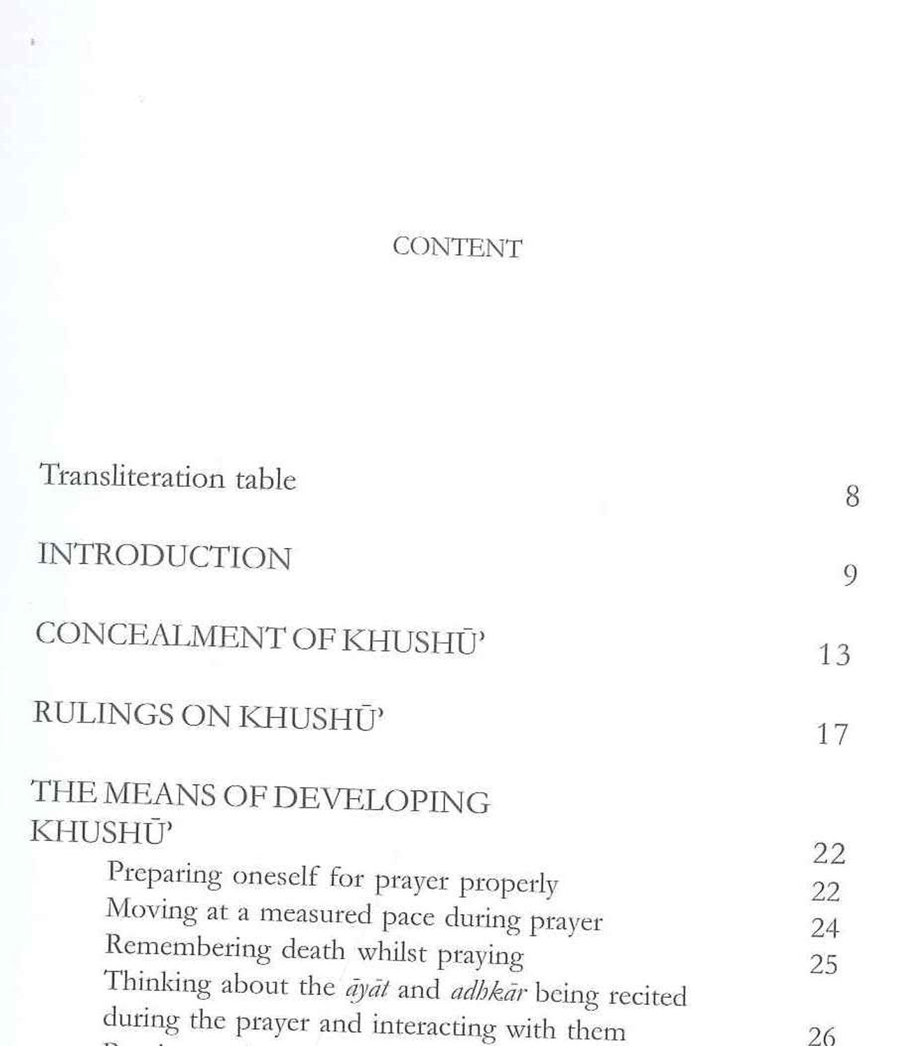 Developing Khushu In The Prayer | Darus Us-Sunnah