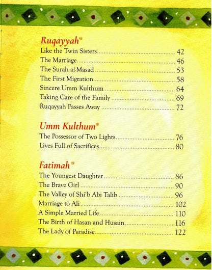 Les Filles du Prophète Muhammad par Saniyasnain Khan — Livre islamique pour enfants