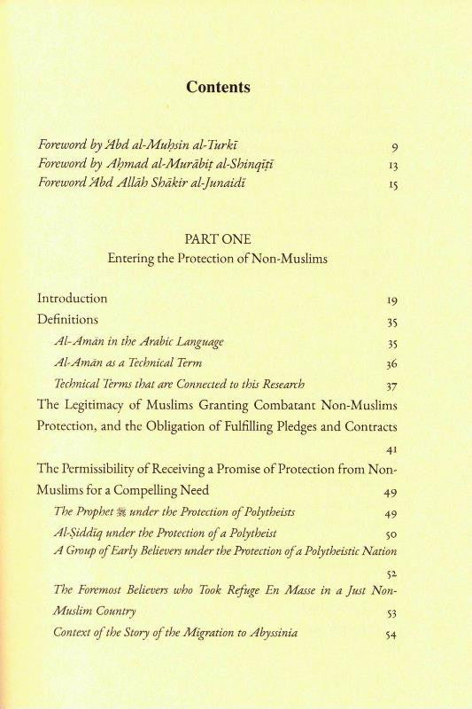Entering the Protection of Non-Muslims – Islamic Rulings on Aman & Security