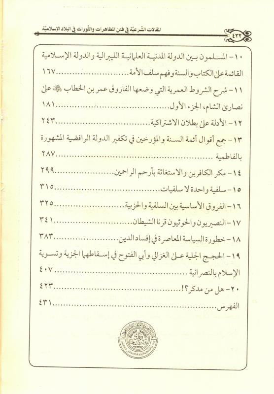 Islamic Legal Articles on Appearances & Revolutions- Jurisprudence in Modern Islamic States