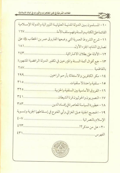 Islamic Legal Articles on Appearances & Revolutions- Jurisprudence in Modern Islamic States