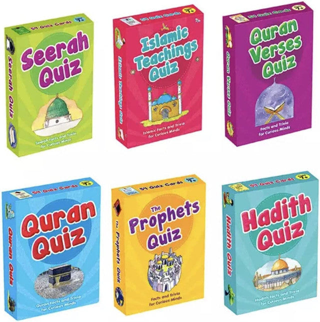 Goodword Islamic Quiz Cards : Facts & Trivia for Curious Minds (Pack of Six)