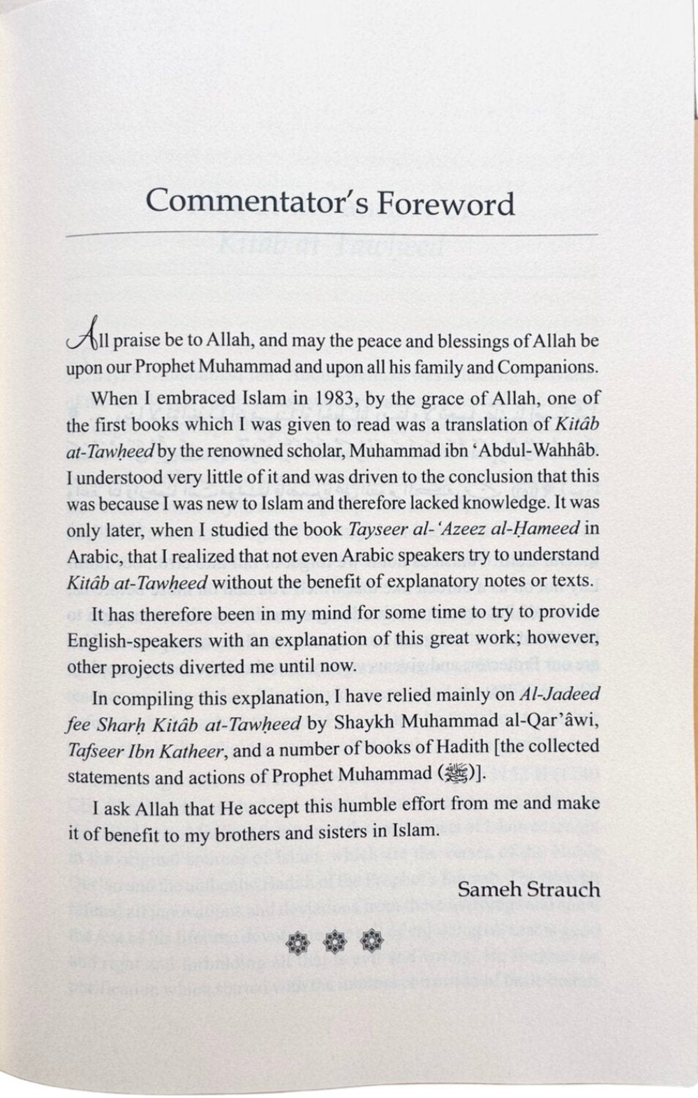 Kitab at-Tawheed- A Comprehensive Explanation