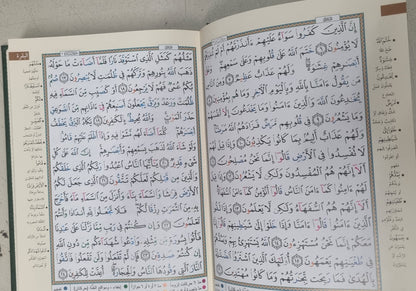 Coran arabe de format moyen avec tajwid – Bordure crème clair