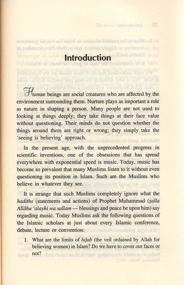 La musique m'a poussé à le faire, par le Dr Gohar Mushtaq