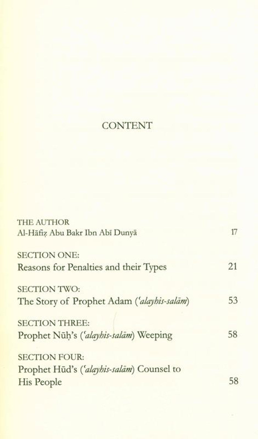 Livre des peines des nations disparues | Al-Hafiz Ibn Abi Al-Dunya