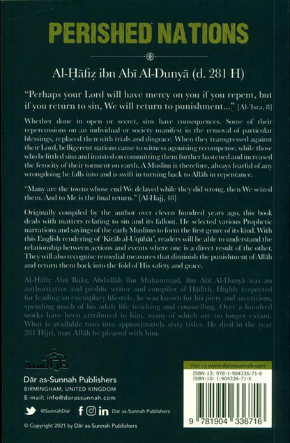 Livre des peines des nations disparues | Al-Hafiz Ibn Abi Al-Dunya