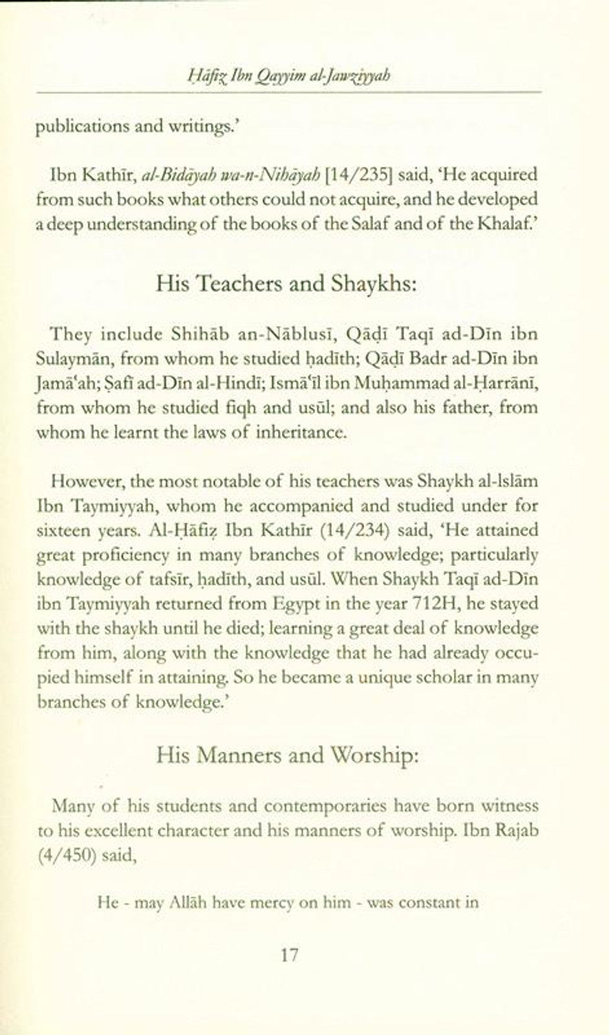 Remembrance of The Most Merciful | Imam Ibn Qayyim al-Jawziyyah