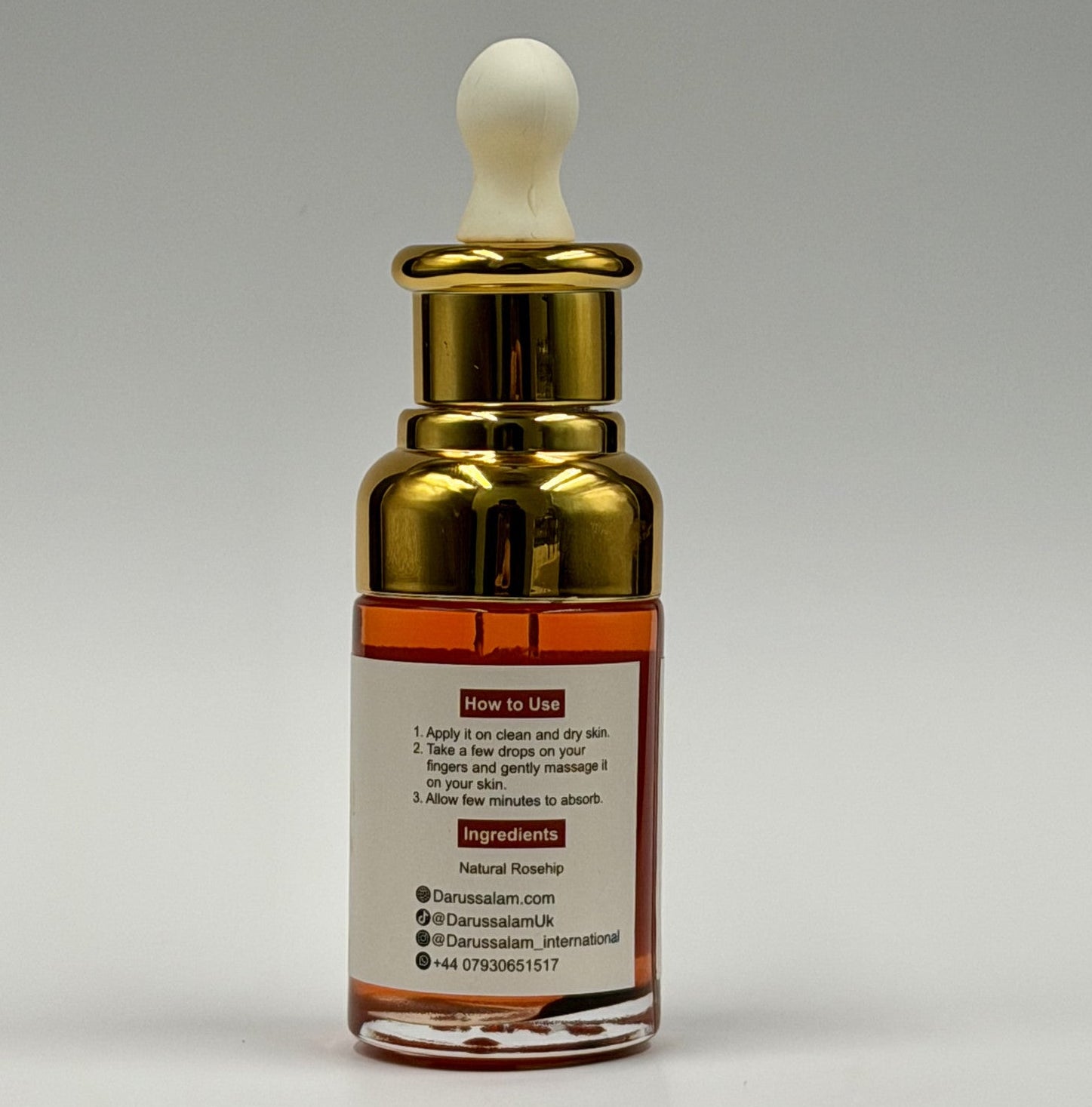 Rosehip Oil 45ml – Natural Skin Nourishing & Hydrating Facial Oil 2