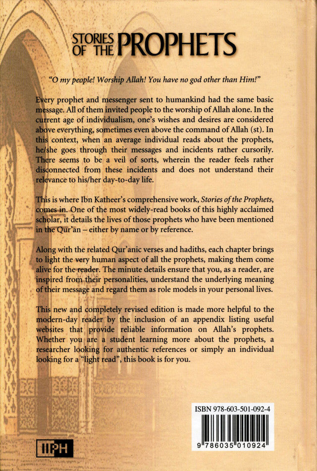 Histoires des prophètes par Hafiz Ibn Kathir