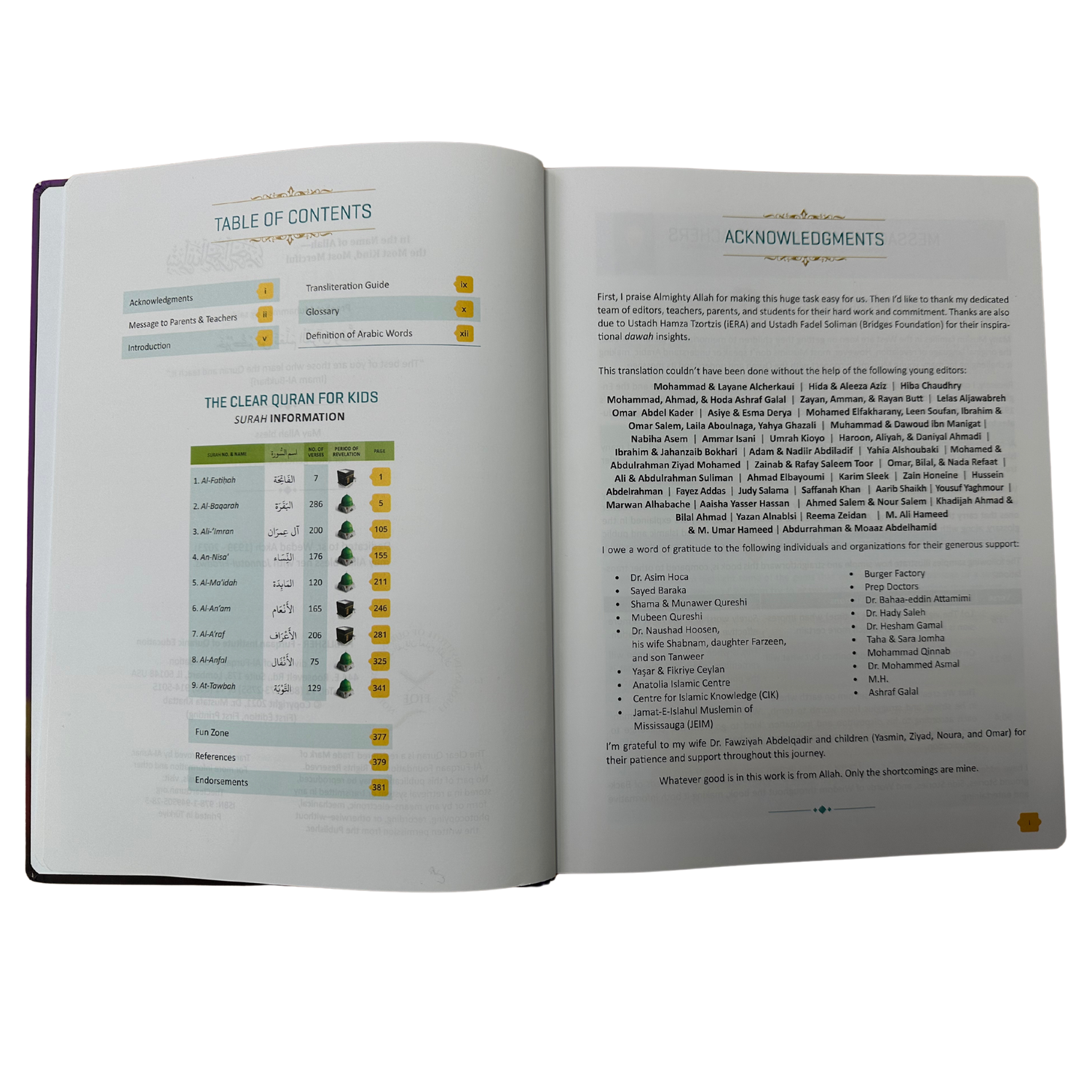 The Clear Quran Tafsir for Kids – Surahs 1–9 Hardcover [Kids Quran]