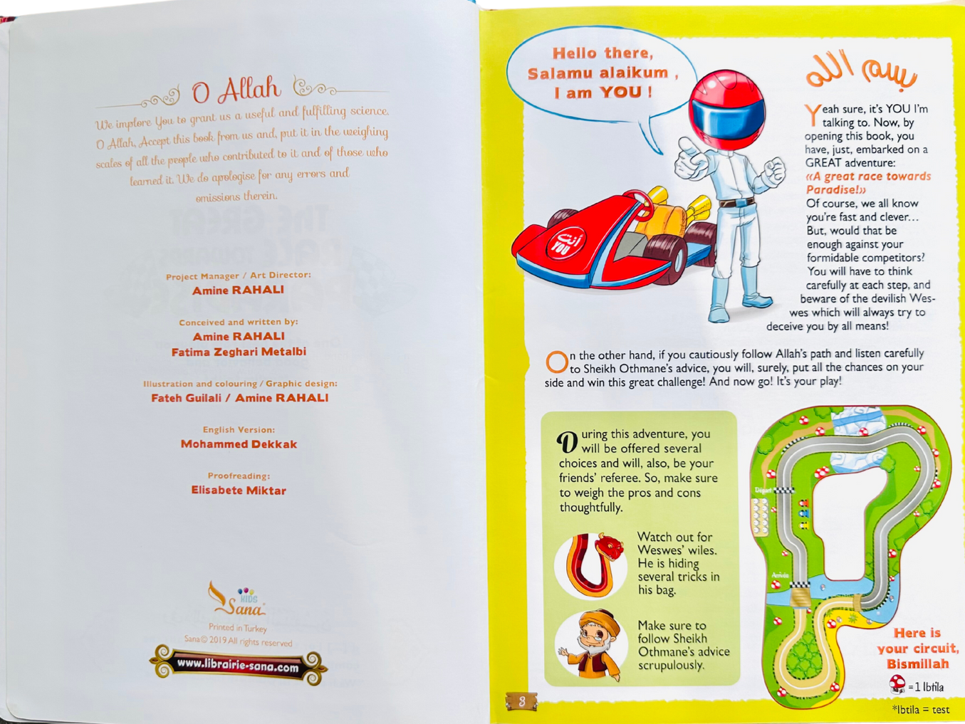 The Great Race Towards Paradise by Amine Rahali & Fatima Zeghari Metalbi — Islamic Children’s Comic