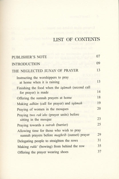 Les Sunan négligés de la prière par Sameh Strauch