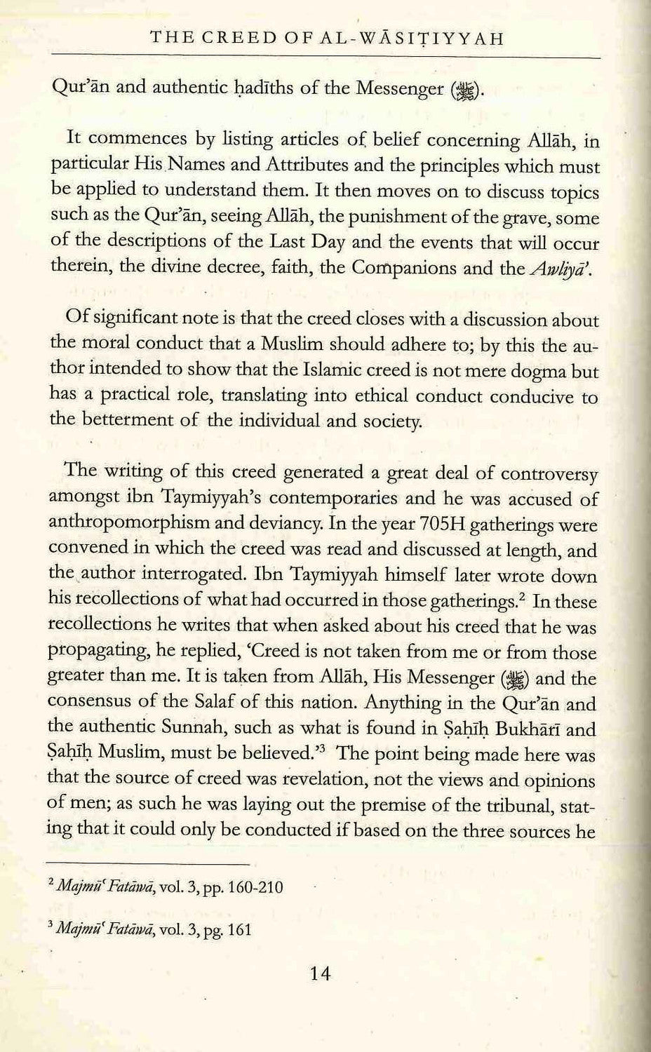 Le credo d'Al-Wasitiyyah par Shaykhu'l-Islam Ahmad Ibn Taymiyyah