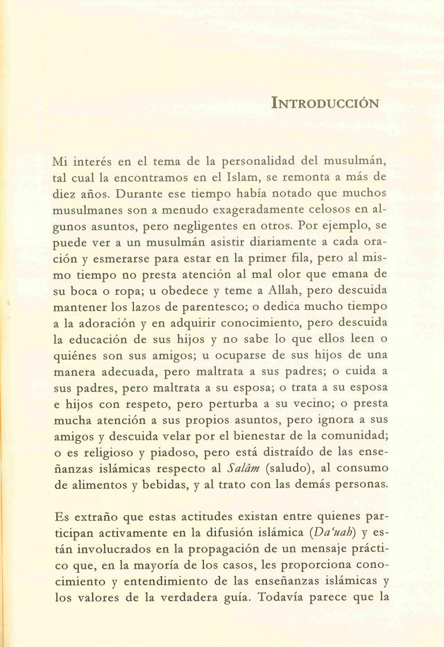 La Verdadera Personalidad Del Musulmán (espagnol) Le musulman idéal