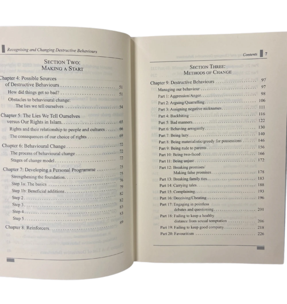 Therapy from Quran and Sunnah 3 - Transforming Destructive Behaviors