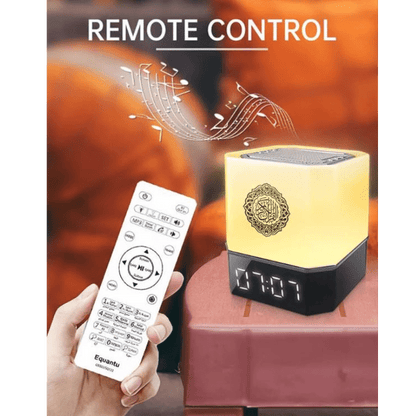 Touch Lamp Azan Clock Quran Cube Speaker QB303 – LED Lamp, Prayer Alarm & Quran Recitation Device