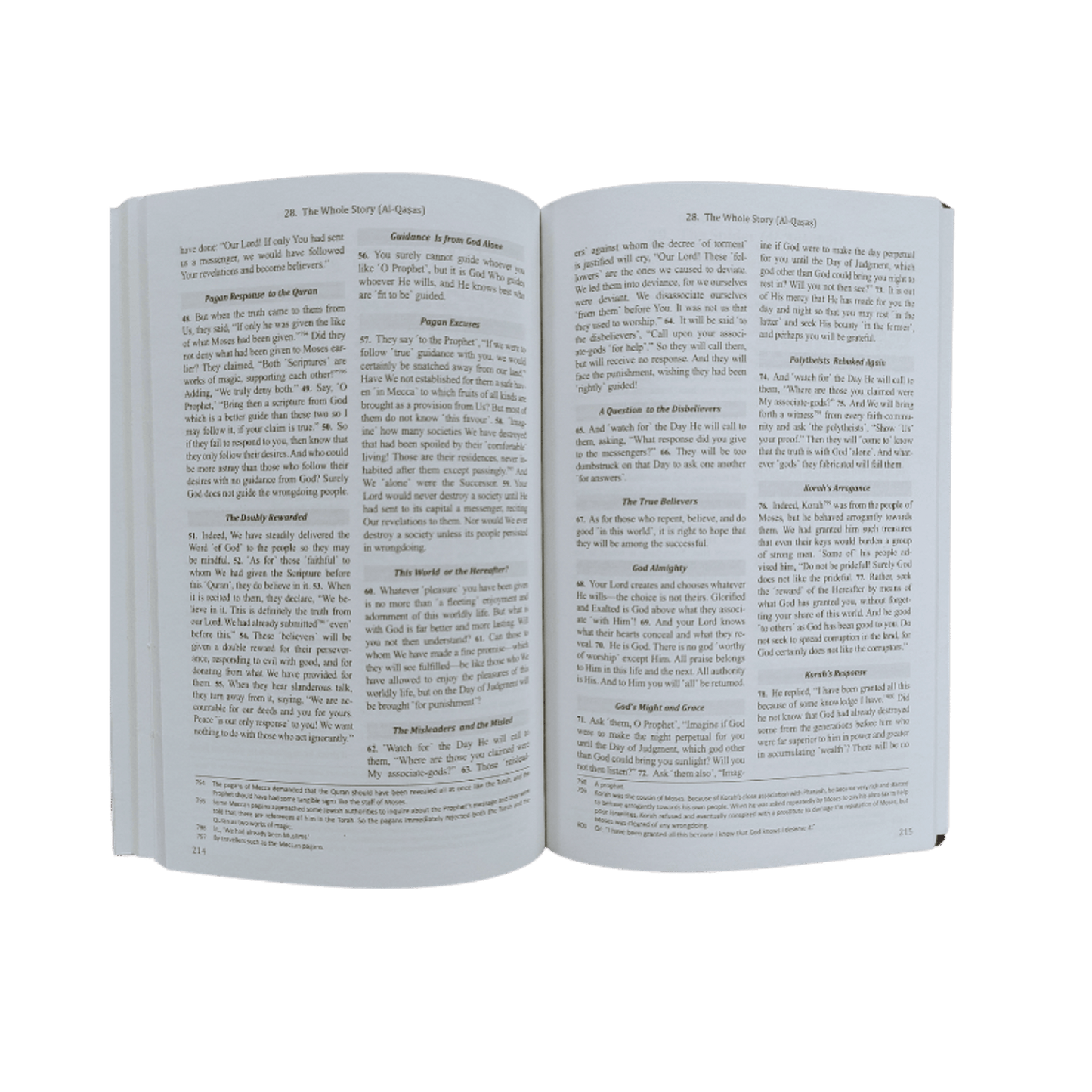 Le Coran clair, en anglais seulement, format poche moyen 13,5 x 20 cm (Nouvelle édition imprimée par Darussalam)