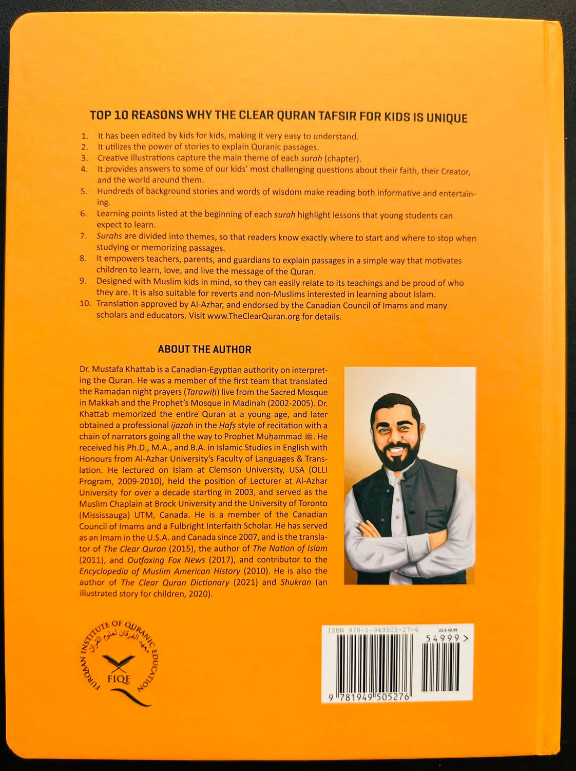 The Clear Quran Tafsir for Kids – Surahs 10–28 | Arabic Text Hardcover | Dr. Mustafa Khattab