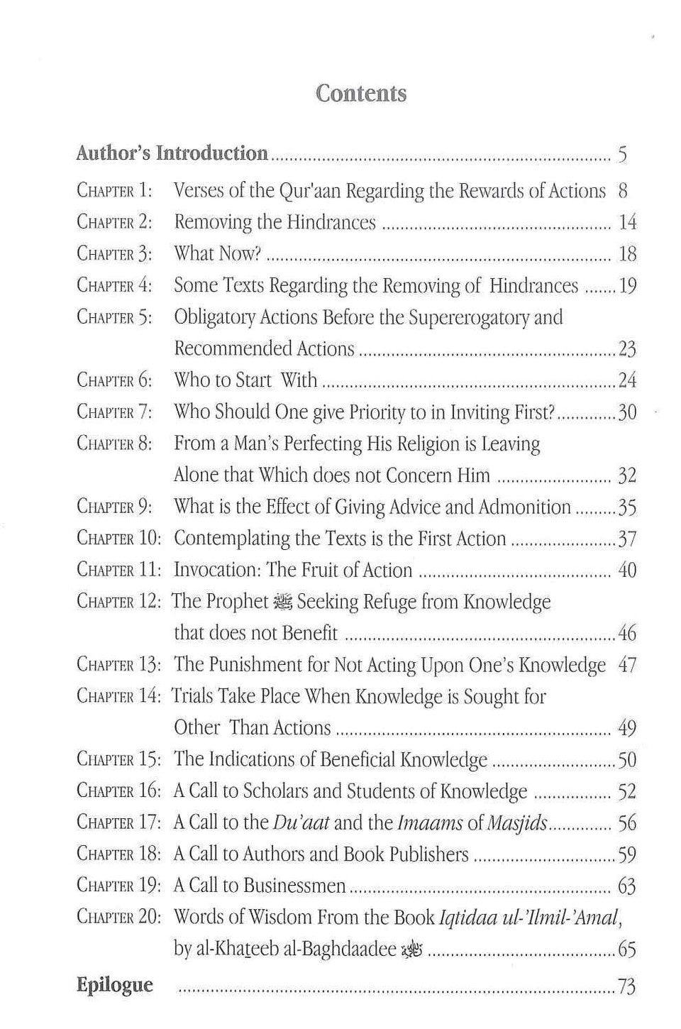 Adorning Knowledge with Actions – Applying Islamic Knowledge in Daily Life