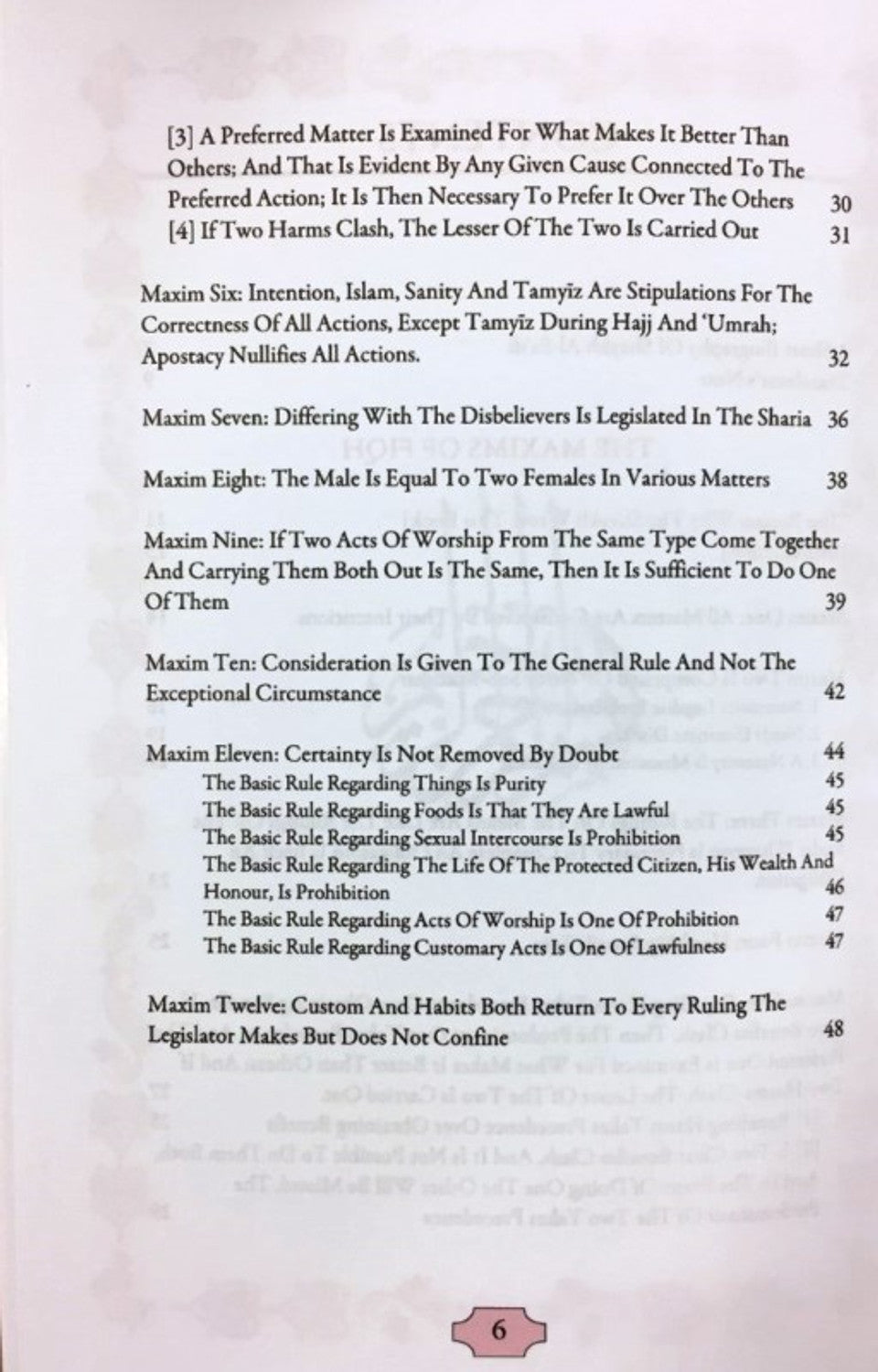 Maxims of Fiqh (Al-Qawā‘id Al-Fiqhiyyah)