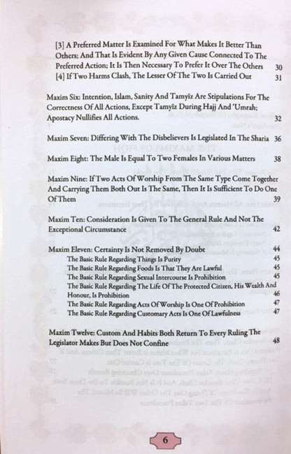 Maxims of Fiqh (Al-Qawā‘id Al-Fiqhiyyah)