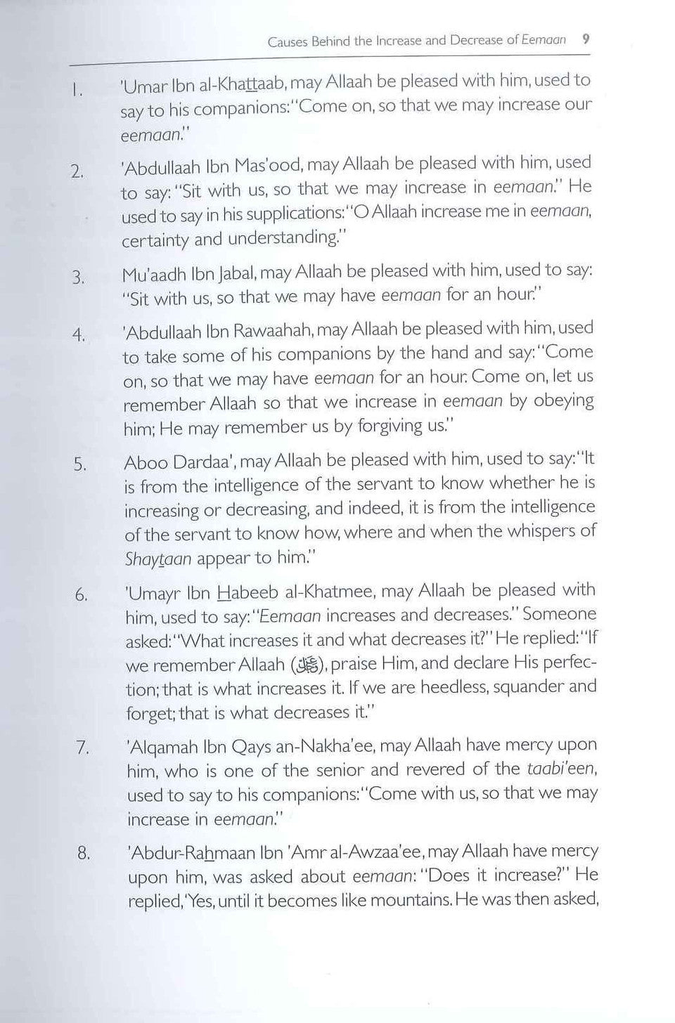 Causes Behind the Increase and Decrease of Eeman – Strengthening Faith in Islam