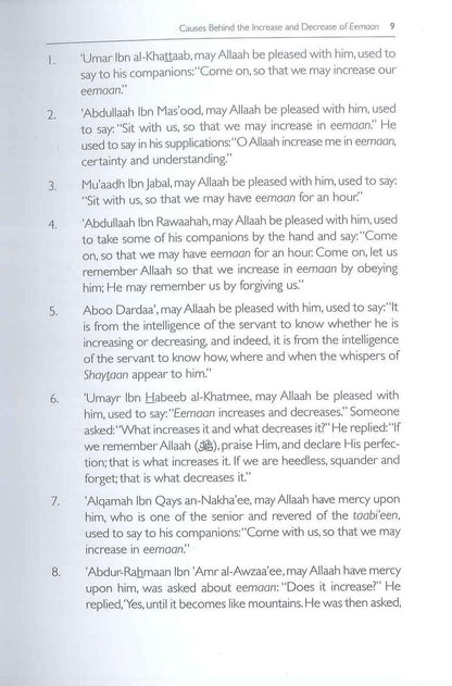 Causes Behind the Increase and Decrease of Eeman – Strengthening Faith in Islam