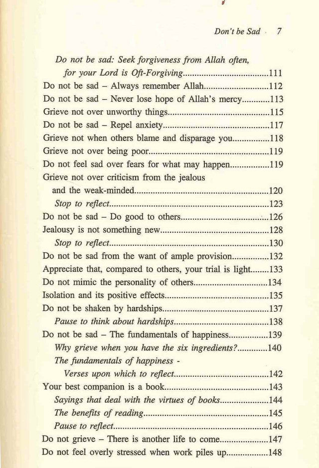 Ne sois pas triste : Couverture rigide 