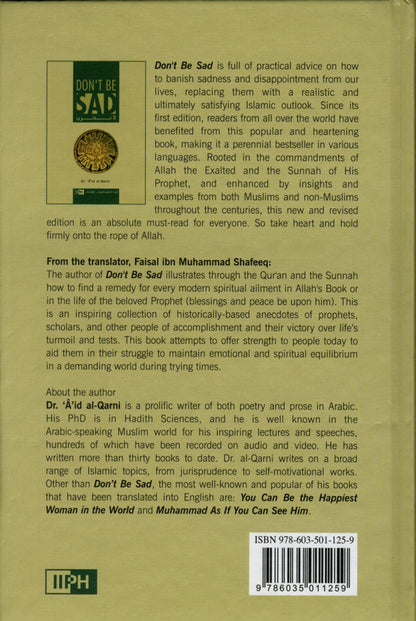 Ne sois pas triste : Couverture rigide 