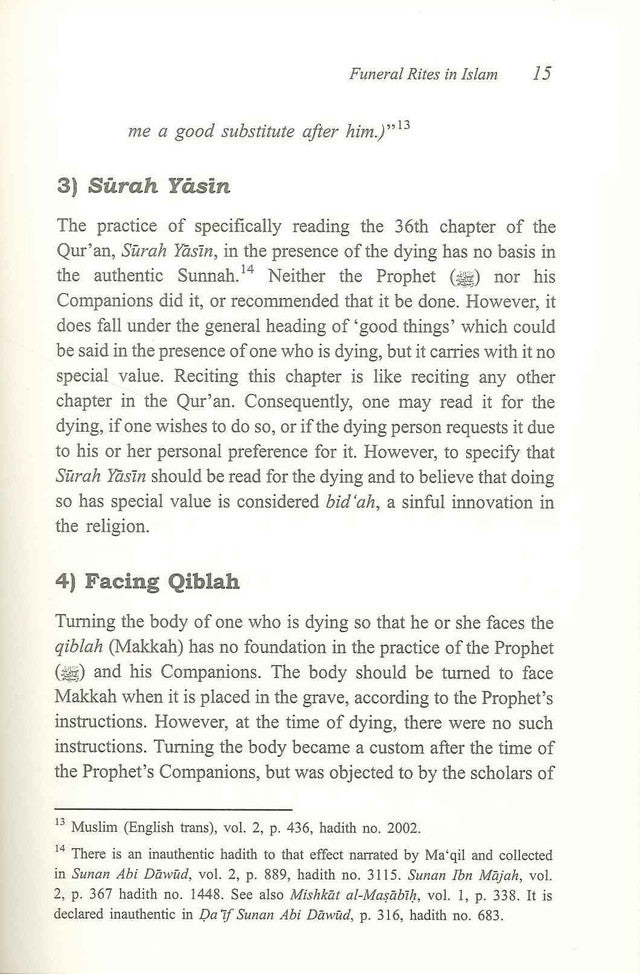 Les rites funéraires en Islam par le Dr Abu Ameenah Bilal Philips