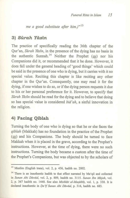 Les rites funéraires en Islam par le Dr Abu Ameenah Bilal Philips