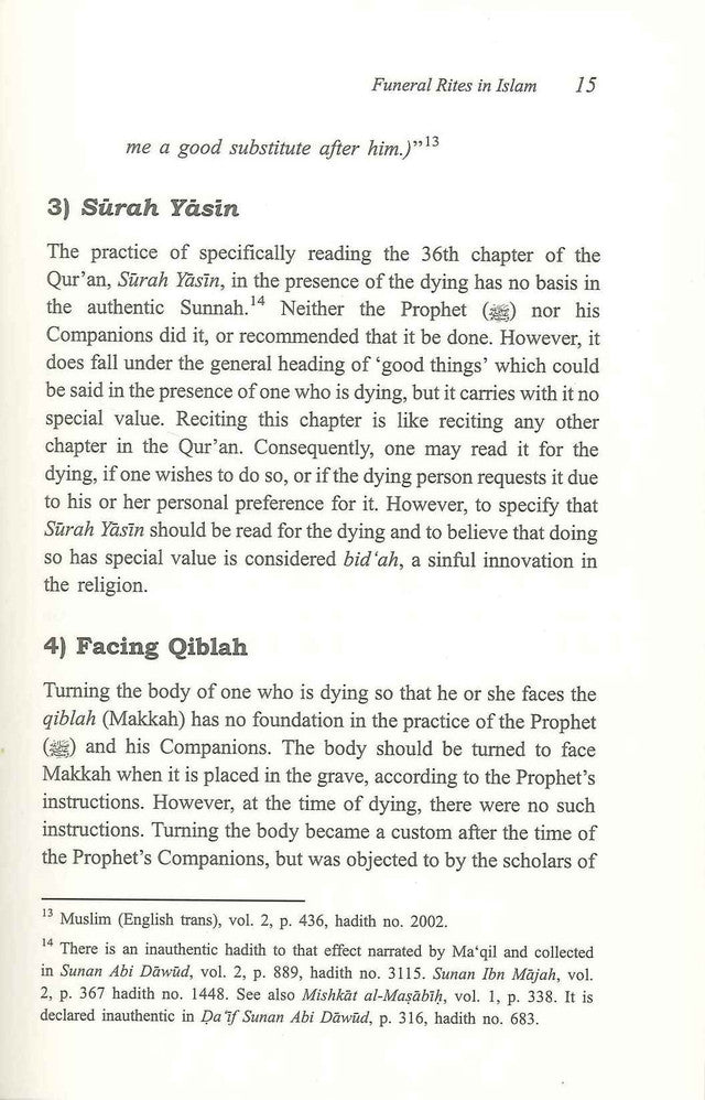 Les rites funéraires en Islam par le Dr Abu Ameenah Bilal Philips