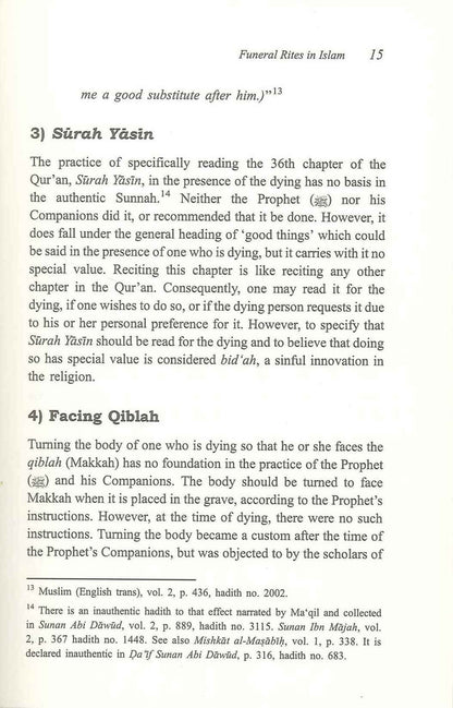 Les rites funéraires en Islam par le Dr Abu Ameenah Bilal Philips