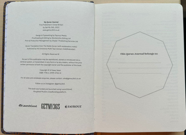 My Quran Journal — Reflect & Connect with the Quran By IS'HAAQ JASAT