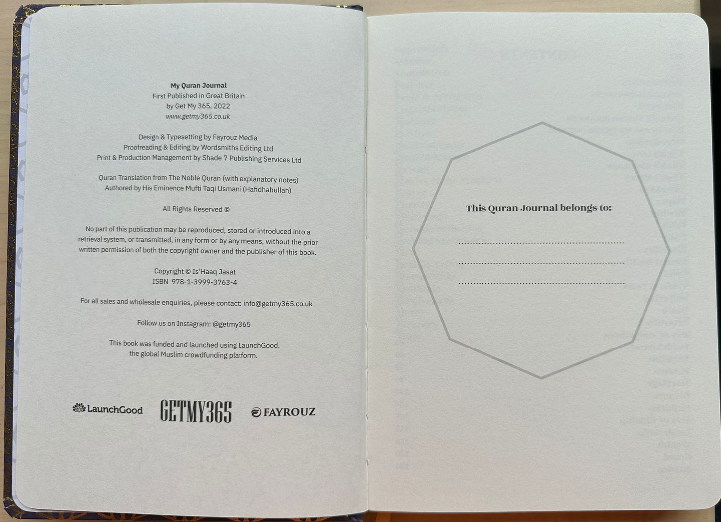 My Quran Journal  Reflect, Understand | Deepen Your Connection with the Quran